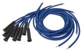 1965-73 Ford Mustang; Pertronix Spark Plug Wires; 8mm; With Straight Boots; Blue