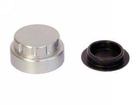 1964-66 Mustang Billet Master Cylinder Cap with Drum Brakes Round Style 