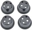 Wheel Center Cap Retainer Set (4) for Cast Aluminum Wheels