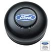GT Performance; GT3 Standard Billet Horn Button; Black Anodized; Ford Blue Oval Logo