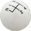 1967-1971 GM; Various Models; Hurst 4-Speed Shift Knob; 1-3/4" with 3/8"-16 Thread; White