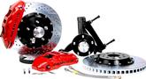 1994-96 Impala/Caprice Baer Extreme+ 14" Disc Brake Set with 2" Drop Spindles and Red Calipers