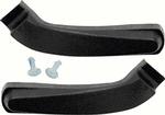 1967-70 Camaro, Firebird; Bucket Seat Side Bracket Covers; Black ; Pair