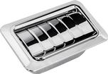 1967-76 GM; Rear Quarter Ash Tray Assembly; with Ribbed Lid; Chrome; Various Models; Each