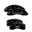 1997-98 Ford Mustang; MGP Caliper Cover Set; Front: Mustang/Rear: GT; Black/Silver