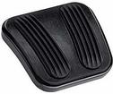 1969-81 F-Body - Lokar Billet Parking Brake Pedal Pad - Curved Style - Black w/Rubber Inserts