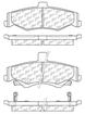 1998-02 Camaro / Firebird Semi Metallic Rear Disc Brake Pad Set