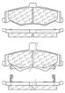 1998-02 Camaro / Firebird Posi-Quiet Extended Wear Semi-Metallic Rear Disc Brake Pad Set