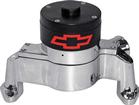 Chevrolet Small Block 12 Volt Chrome Electric Water Pump With Red Bow Tie