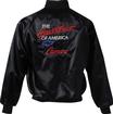 Large Heartbeat Of America Camaro Black Satin Jacket