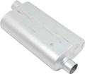 Flowmaster; Super 50 Series Muffler; With 2-1/2" Offset Inlet; 2-1/2" Opposite Offset Outlet