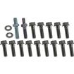 1969-72 Impala; Camaro; Nova; Truck; Chevelle; and other GM; BB Intake Manifold Hardware Set; "M" Headmarks; For Cast Iron Intake Manifolds; (14) Bolts, (2) Studs. 16 Pieces