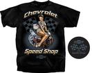 Chevrolet Speed Shop T-shirt Black Xx-Large