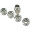 1/2"-20 Wheel Lock Kit; Under Hub Cap; With Key; Set of 4