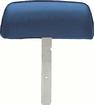 1969 Camaro, Firebird Headrest Assemblies; Straight Bar; Dark Blue; Pair, Made in the USA