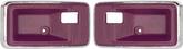 1975-82 GM Inner Door Handle Escutcheon - Dark Carmine Red