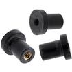 Voltage Regulator Rubber Well Nut, 10-24 Thread, Fits 3/8" Hole, 3 Piece Set