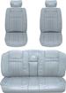 1994-96 Impala SS With 10-1/2" Wide Headrest Covers Gray Upholstery Set - Brand: PUI