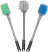 3 Piece Body Brush Set With 20" Handles