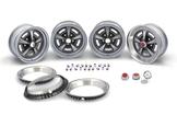 15" X 7" Rally II Wheel Kit With Red Center Caps