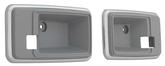 1975-82 GM Inner Door Handle Escutcheons ; Slate Gray ; Pair ; Various Models