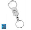 Ford Mustang; Key Chain; Double Ring; 50 Years; Chrome