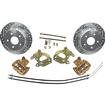 1955-81 9" Ford Rear End Rear Disk Brake Upgrade Set with 10-3/4" Drilled and Slotted Rotors