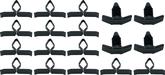 1970-81 Camaro, 1977-81 Firebird; Hood To Cowl Seal Clip Set; 18 Piece Set