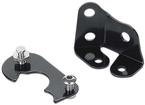 Lokar Throttle Cable Bracket Set - Ram Jet 350 Small Block - Black Stainless Steel