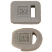 1969-85 GM; Key Covers for Ignition & Trunk; with GM Logo; Gray